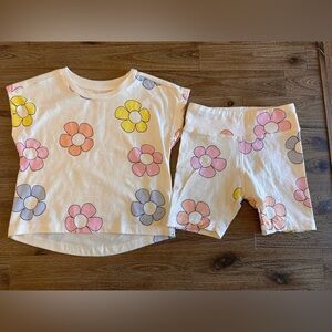 Jessica Simpson Kids Floral matching outfit Set - Pink, Yellow, Purple